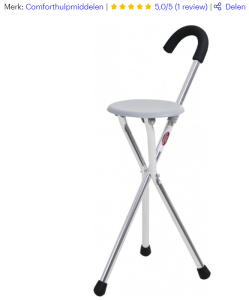 wandelstok met zitje nr3