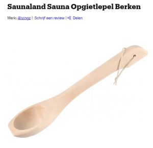 sauna opgietlepel nr5