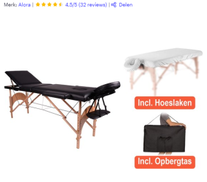 massagetafel hoeslaken