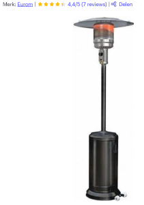 terrasverwarmer gas nr2