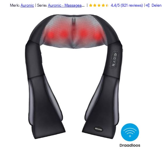 massagekussen met infrarood nr.2