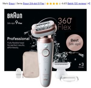 wenkbrauw epileer apparaat nr3